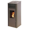 Poêle à granulés étanche EMAFLAM REVA 9 kW Noir + Box Wifi offert
